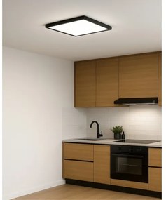 Plafonieră LED, 32 W, 230 V, 3000/4000/6500 K, 40 x 40 cm, negru