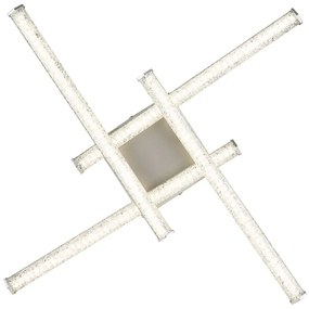 Plafonieră LED Globo 67346-24 KIRINA LED/24W/230V 4000K crom mat