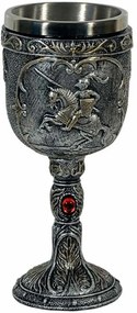 Pocal medieval Cavaler Luptand 18 cm