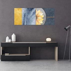 Tablou - Forme și flori (120x50 cm)