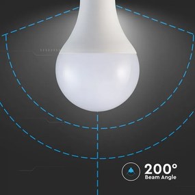 Bec LED E27, 20W (150W), V-TAC, A80, 2452lm, Lumina Neutra (4000K)
