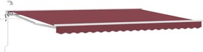 vidaXL Cort electric retractabil Burgundy 4 × 3 m