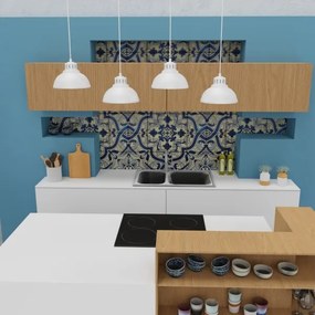 Lustră pe cablu SVEN 4xE27/15W/230V albă