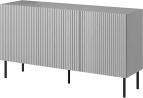 Comoda ASENSIO, gri mat/negru, PAL, 150x42x82 cm