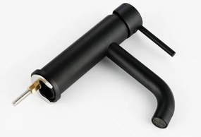 REA-B4102 - Baterie pentru lavoar LUNGO, 16,5 cm, neagră