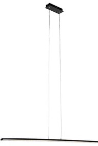 Lampă suspendată de design neagră cu LED inclus - Banda