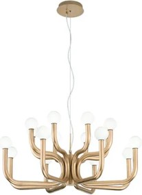 Ondaluce - Lustră DERBY pe cablu, 16xG9/7W/230V, Ø 81,5 cm, aurie