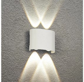 Brilagi - Aplica LED de exterior FLAREBOX, 4W, 230V, albă, IP65