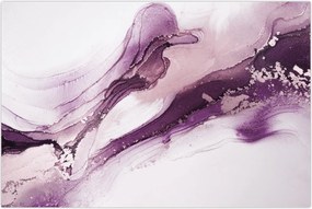 Tablou - Artă fluidă violet (90x60 cm)