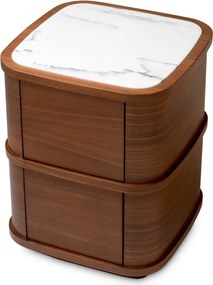 Noptiera/ masuta laterala design LUX Cabana S, furnir nuc