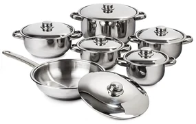 Set de oale de 12 piese 4Home Destiny, capace dinoțel inoxidabil