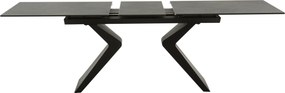 Masă extensibilă ceramică Miro Black, 180 cm/90 cm