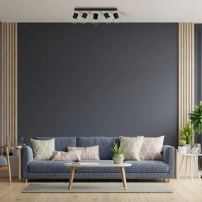 Spot DANTE 5xGU10/25W/230V negru/auriu