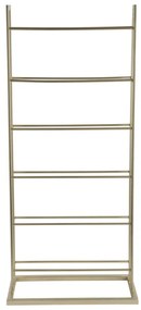 Raft pentru sticle de vin auriu din metal număr de sticle 5 38x84,5x20 cm Single Floor – PT LIVING