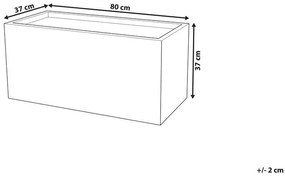 Ghiveci MIMA 37x80x38 cm (MGO) (alb). 1018883