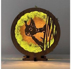 Li-Go 23625/DUB2 - Decorațiune de masă LED reglabilă, 12W/230V, 20x22 cm, stejar