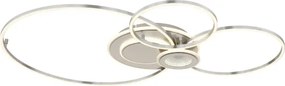 Globo 68278-36 - Plafonieră LED dimabilă BELTRAN LED/36W/230V argintie + telecomandă