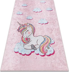 JUNIOR 51855.804 covor lavabil Inorog, nori pentru copii anti-alunecare - roz - SECUNDAR-COTATI PRODUSUL