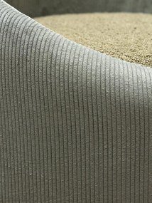 Taburet verde, rotund, din textil, Nasrine