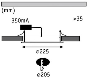Paulmann 92034 - LED/14W Lampă încastrată 230V