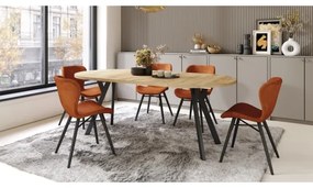 Masă extensibilă ARTUR, stejar craft/negru