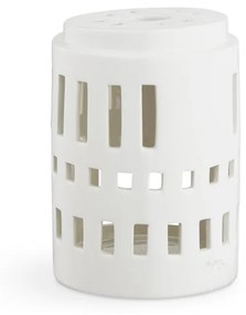 Sfeșnic din ceramică Kähler Design Urbania Lighthouse Little Tower, alb