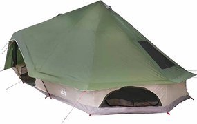 vidaXL Cort Tipi cu acoperiș Verde 680 x 430 x 270 cm tafta