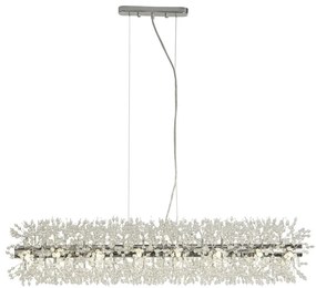 Lustra suspendata design deosebit din margele din sticla Sunburst 16Lt
