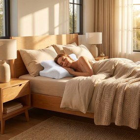 RESIGILAT Perna cervicala ortopedica CERVI-SAN Memory memory foam fermitate medie