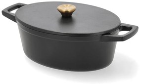 Oală cu capac din fontă 3,8 l adecvată pentru plita cu inducție – Holm