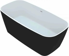 Cada freestanding Vayer Volans alb-negru 151x72 cm fara preaplin