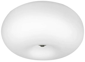 Plafonieră albă cu abajur din sticlă OPTICA – EGLO