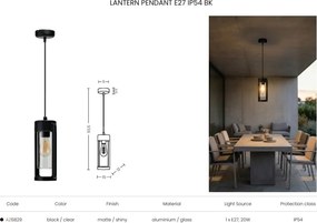 Pendul pentru exterior LANTERN IP54