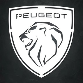 DUBLEZ | Tablou din lemn - Peugeot - Sigla