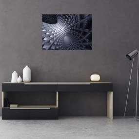 Tablou pe sticlă - Abstract 3D (70x50 cm)