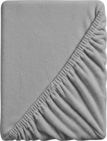 Cearsaf Cocolino microplus cu elastic SOFT 90x200 cm gri deschis