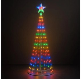 Decorațiune de Crăciun LED RGBW pentru exterior, reglabilă, LED/4W/230V, 180 cm, IP44 + telecomandă