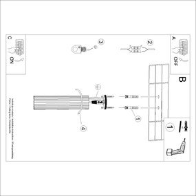 Brilagi - Spot CRESTO 1x GU10, 10 W, 230 V, 30 cm, alb