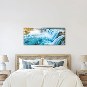 Tablou - Cascada Godafoss (120x50 cm)