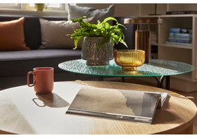 Măsuță de cafea în culoare naturală rotundă cu aspect de lemn de stejar ø 86 cm Heritage – Hübsch