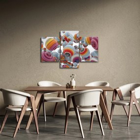 Tablou cu bile pictate (90x60 cm)