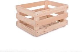 Cutie de depozitare în culoare naturală din lemn 42x29x22 cm Apple Box – Rojaplast
