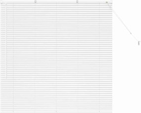 vidaXL Jaluzele venetiene Manual Alb 130 x 130 cm Aluminiu