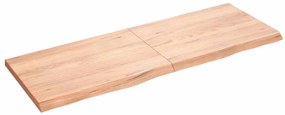 vidaXL Raft de perete maro deschis 140x50x(2-4) cm lemn stejar tratat