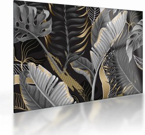 Tablou pe sticlă - Jungla de aur (70x50 cm)