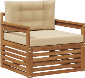 vidaXL Set de canapele de exterior Lemn de acacia solid și poliester