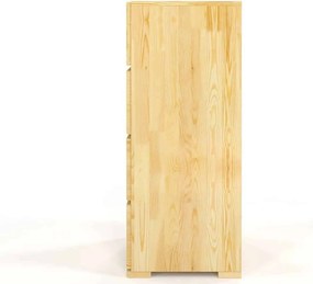Comodă lemn masiv TerraCraft Pin 4 Sertare, 60 × 45 × 108 cm - Natural
