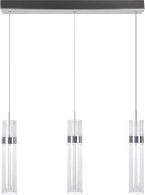 Pendul LED pe cablu AMBIENTE 3xLED/6W/230V 3000/4000/6000K crom lucios