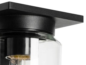 Aplică modernă neagră IP54 - Marshall