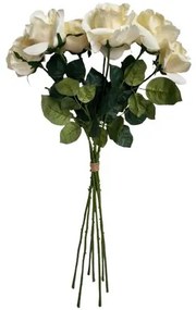 Buchet de trandafiri crem, 7 bucăți, înălțime 70cm